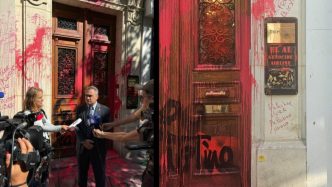 biroul-din-paris-al-companiei-aeriene-israeliene-el-al,-vandalizat-cu-graffiti
