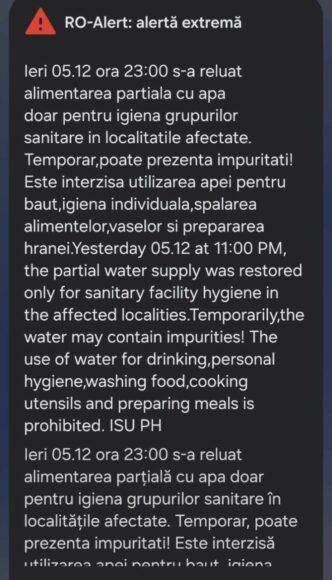 nou-mesaj-ro-alert-pentru-locuitorii-din-prahova.-apa-livrata-consumatorilor-poate-fi-folosita-doar-pentru-igienizarea-grupurilor-sanitare