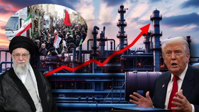 preturile-la-petrol-au-crescut-din-cauza-situatiei-turbulente-din-iran-si-a-amenintarilor-lui-trump-cu-razboiul.-risc-mai-mare-decat-in-venezuela