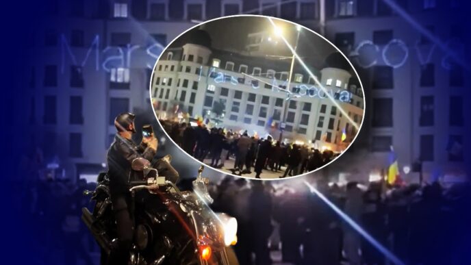 mesajul-care-i-a-adus-unui-bucurestean-doua-amenzi-in-valoare-de-1200-lei.-l-a-proiectat,-cu-un-dispozitiv,-pe-o-cladire-din-capitala