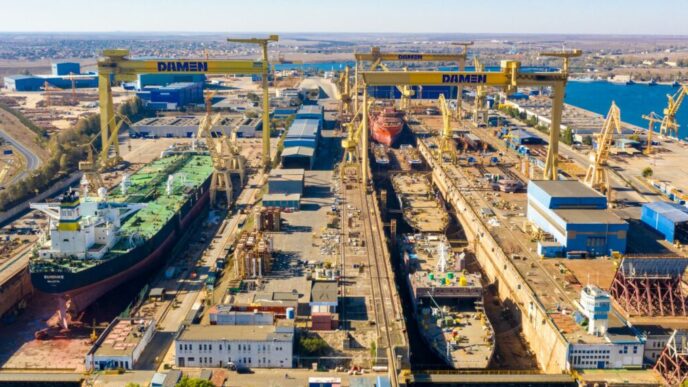 cel-mai-mare-santier-naval-din-romania-scos-la-licitatie.-cei-mai-mari-producatori-de-armament-se-afla-pe-lista-companiilor-interesate