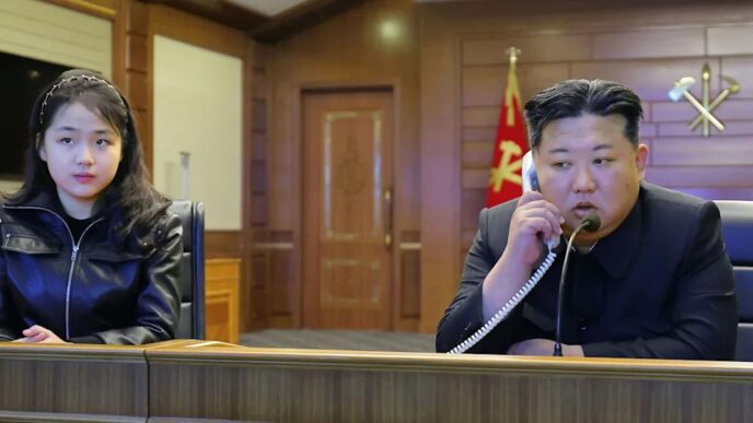 kim-jong-un-testeaza-lansari-de-rachete-balistice-alaturi-de-fiica-sa,-potential-succesor