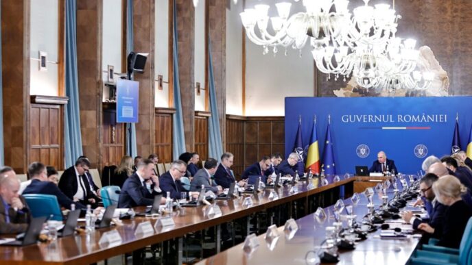 guvernul-romaniei,-moment-de-reculegere-in-memoria-lui-mircea-lucescu-la-inceputul-sedintei-conduse-de-ilie-bolojan