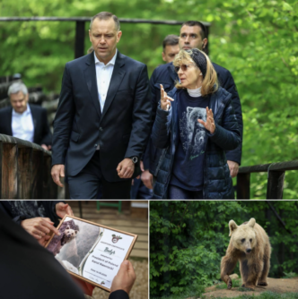 presedintele-poloniei-a-adoptat-un-urs-in-timpul-vizitei-in-romania-pentru-summitul-b9.-„faceti-cunostinta-cu-batyr”
